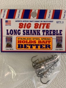 Big Bite Long Shank Treble - Bait Items - Tackle